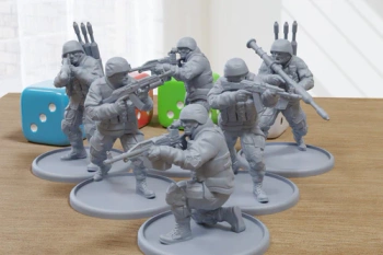 PM - Modern Russian Infantry Squad - 3D Printed - 28mm