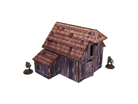 MICRO ART - WW2 Ostfront Village Barn (1) (28mm)