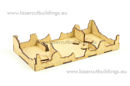 Dom wiejski II uszkodzony LBH0842 - 1:56 / 28mm