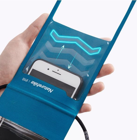 Etui wodoszczene na telefon 6,9" NH20SM003 Czarny NATUREHIKE