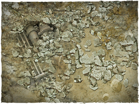 DEEP-CUT Urban Wasteland - Mousepad, 4x6 feet