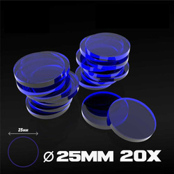 GSW - Acrylic Bases - Round 25 mm CLEAR BLUE