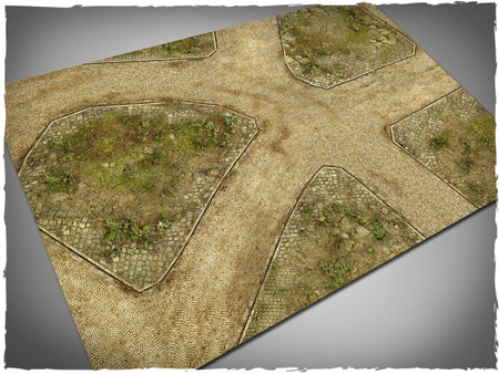 DEEP-CUT Cobblestone Streets v2 - Mousepad, 4x6 feet