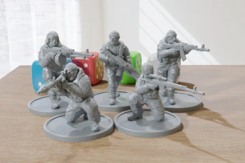 PM - East European Militia Unit - 3D Printed - 28mm