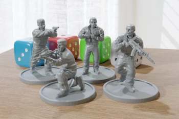 PM - East European Street Thugs - 3D Printed - 28mm