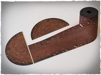 DEEP-CUT Miniature games scenery – dirt road stripe