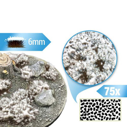 GSW - Shrubs TUFTS - 6mm FROSTED SNOW - BURNT
