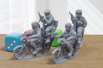 PM - Modern African Motorbikes - 3D Printed - 28mm 