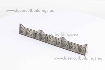 Barykady wysokie - Umocnienia I LBHP0025 - prepaint - 1:56 / 28mm 