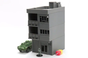 PM - Modern Middle East Urban Building MET_03 - 3D Printed - 28mm