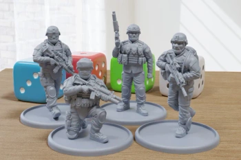 PM - US Army Iraq Patrol - 3D Printed - 28mm