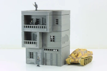 PM - Arab Urban Building - Apartments - 3D Printed - 28mm