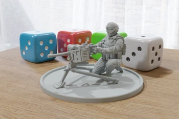 PM - M19 GMG Soldier 3D Printed - 28mm