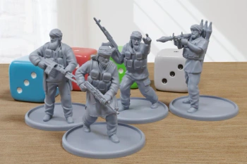 PM - MENA Rebels Squad - 3D Printed - 28mm Scale