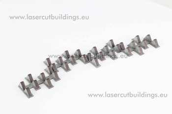 Zęby smoka - Umocnienia I LBHP0048 - prepaint - 1:56 / 28mm 