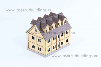 Budynek Mieszkalny LBHP0014b - prepaint - 1:56 / 28mm 